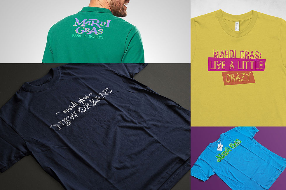 Thumbnail: Mardi Gras Carnival Ultimate New Orleans Digital Printable T-Shirt Collection