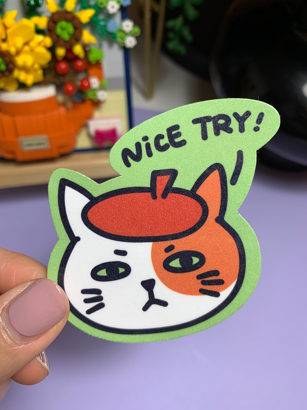 Thumbnail: Nice Try! Cat Sticker