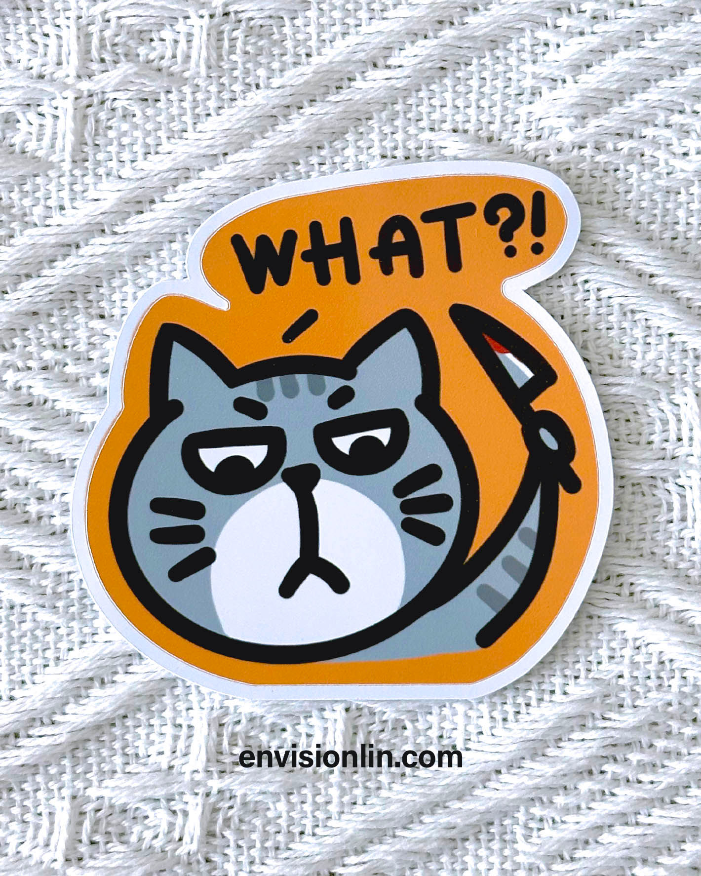 What? Cat Sticker
