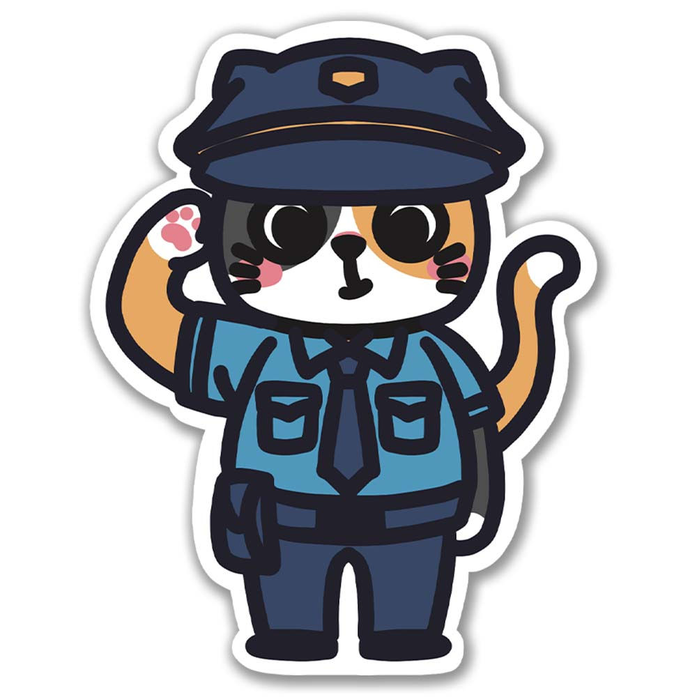 Police Cat Sticker