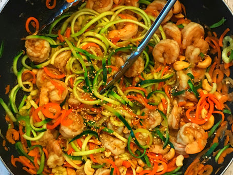 Singapore Shrimp w/ Veggie noodles