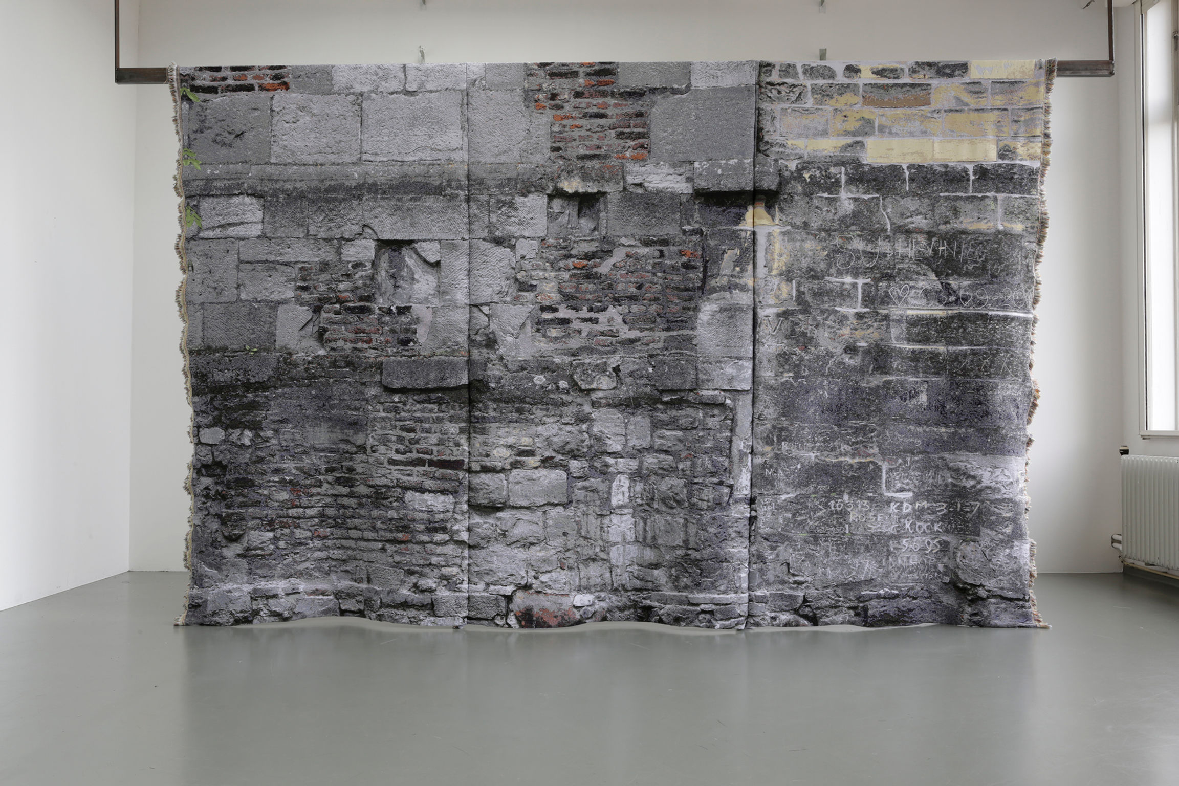 Para donde es... adelante_ 2018_ Tapiz lana de oveja_ 300 x 500 cm