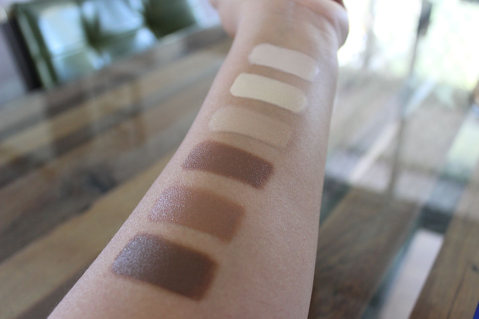 swatches with indoor lighting