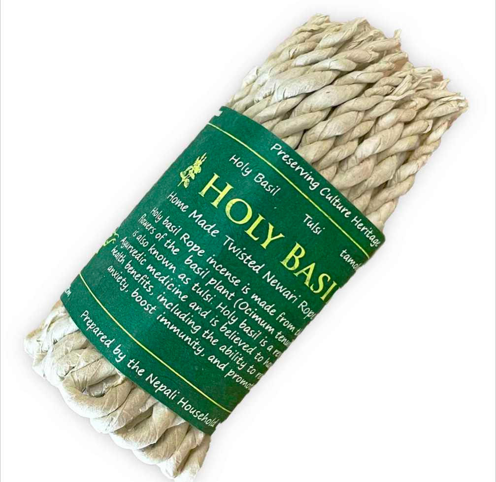 Pure Herbs Rope Incense - Holy Basil