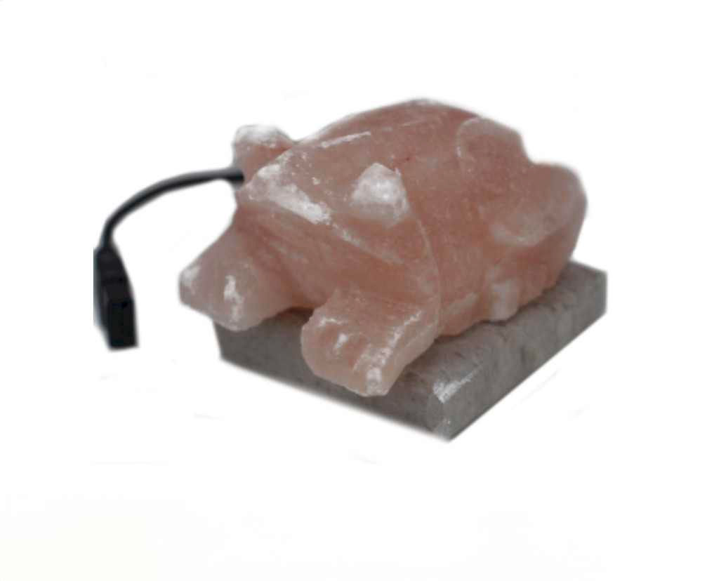 USB Toad Shaped Salt Lamp -Multicolor