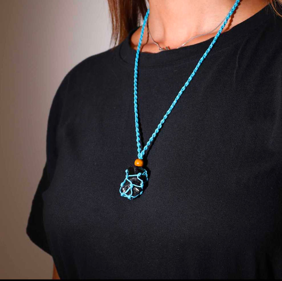 Thumbnail: Gemstone Necklace Cord - Blue