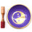 Thumbnail: Large Yin & Yang Singing Bowl Set- White/Purple 14cm