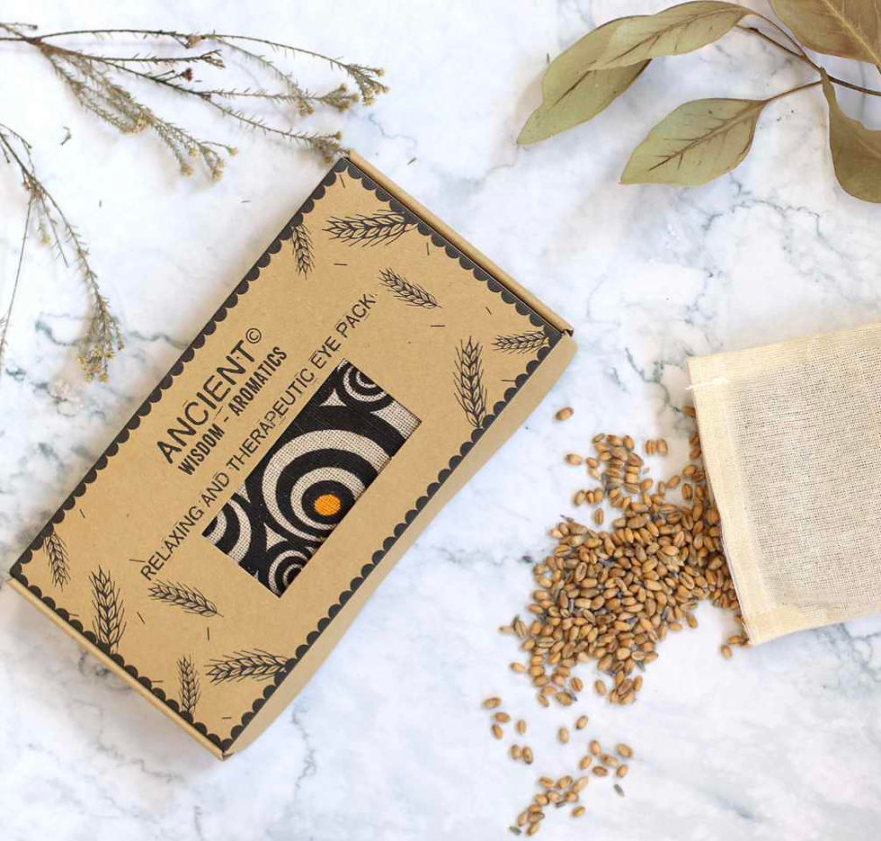 Thumbnail: Lavender Natural Cotton and Juco Eye Pillow in Gift Box - Illusion