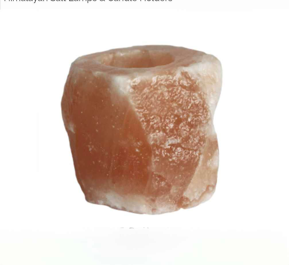 Quality Natural Salt Candle Holder H, imalayan