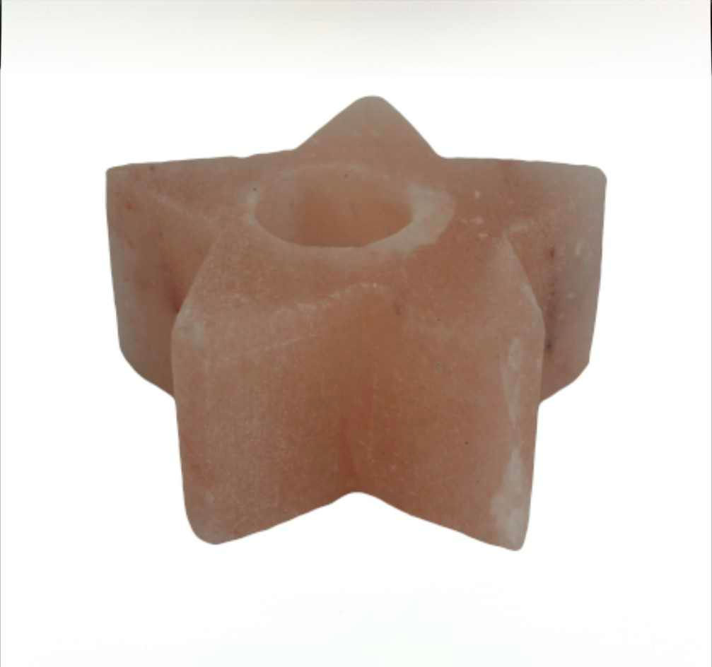 Salt Candle Holder Himalayan - Star