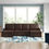 Thumbnail: McDowlan 3-PC Leather Double Chaise Sectional