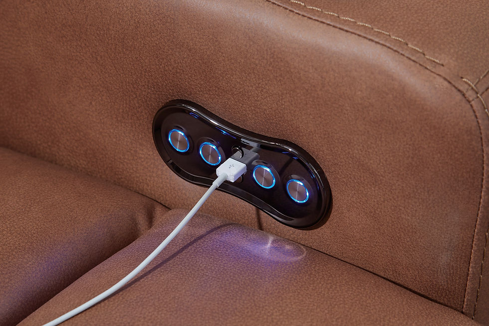 Thumbnail: Clean-Slate Caramel Power Recliner