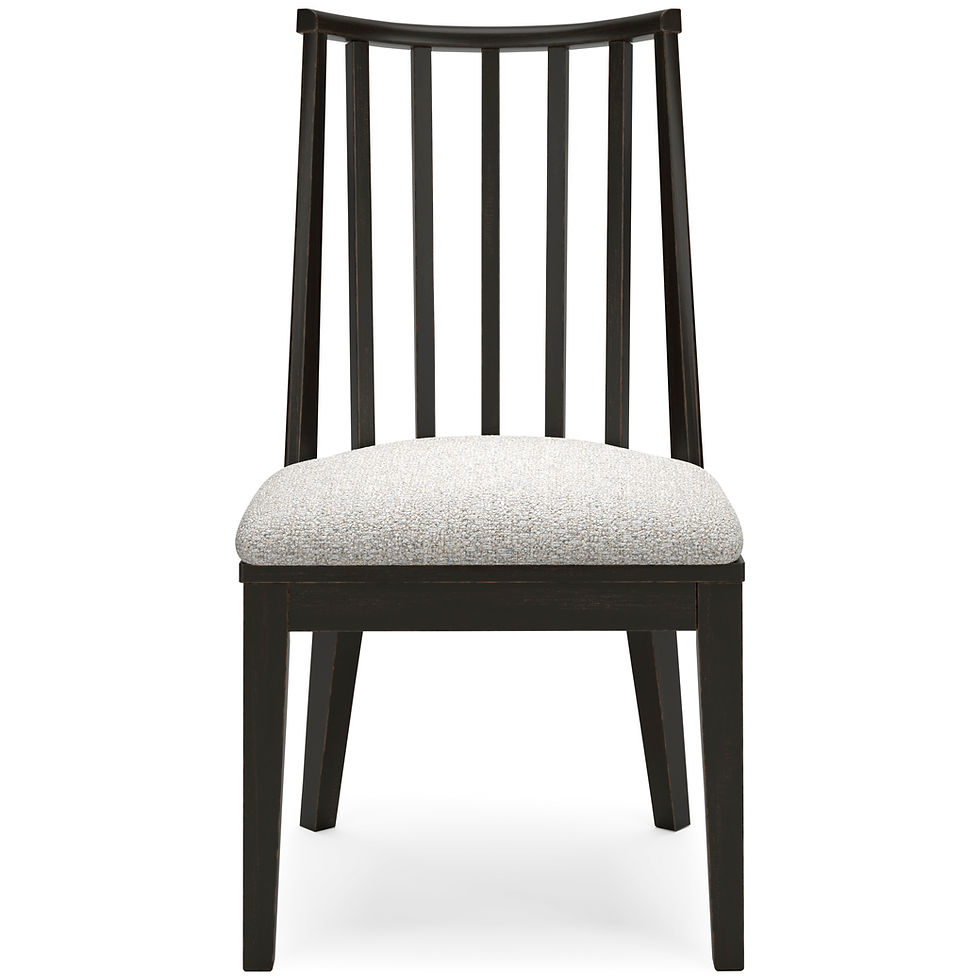 Thumbnail: Galliden Black Upholstered Dining Side Chairs