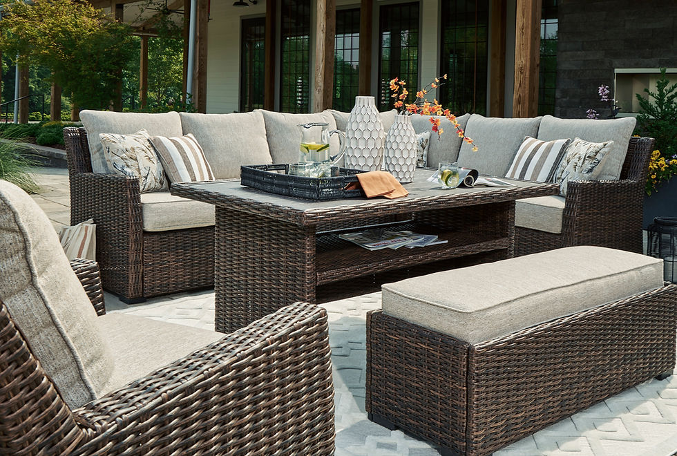Thumbnail: Brook Ranch Outdoor Sectional & Bench