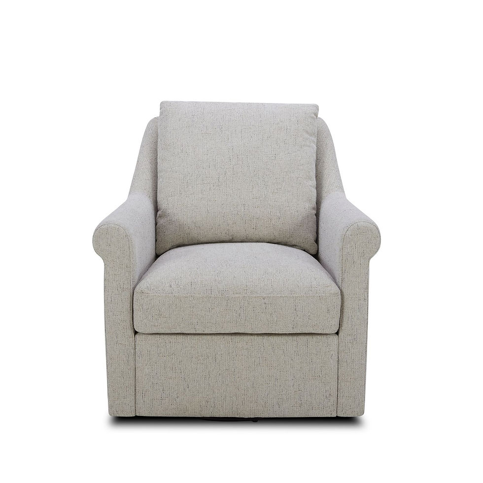 Thumbnail: Landcaster Pebble Upholstered Swivel Accent Chair