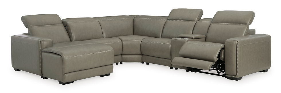 Thumbnail: Correze 6-PC Power Reclining Sectional w/ Chaise