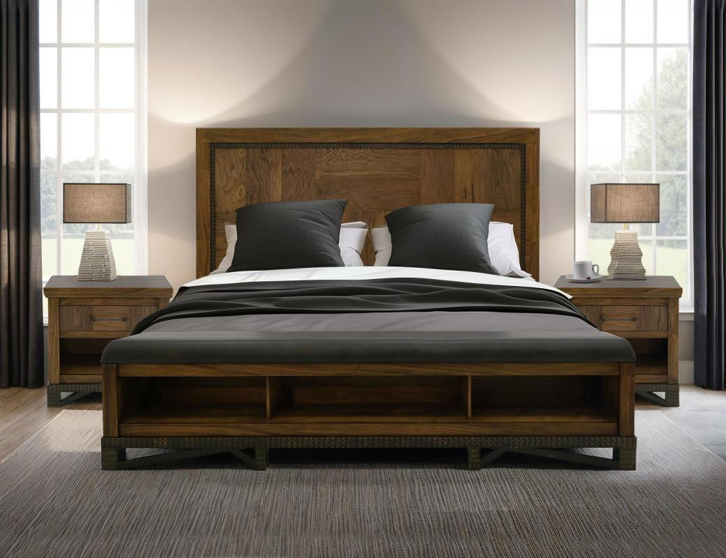 Walnut King Bed