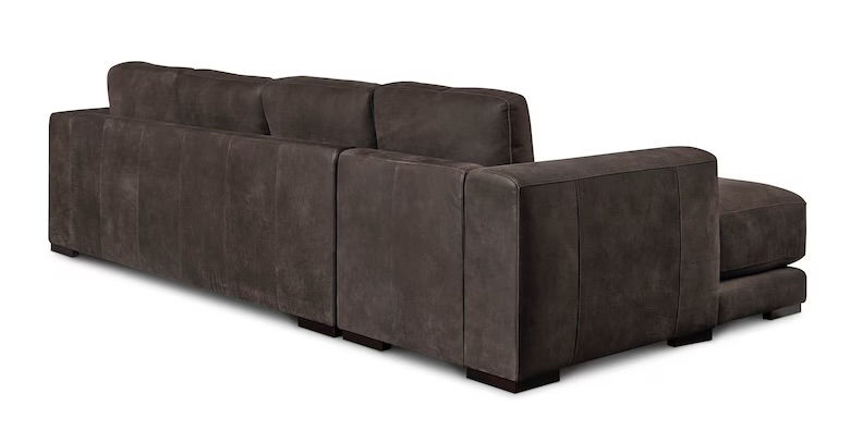 Thumbnail: Cabo Espresso Leather Chaise Sectional