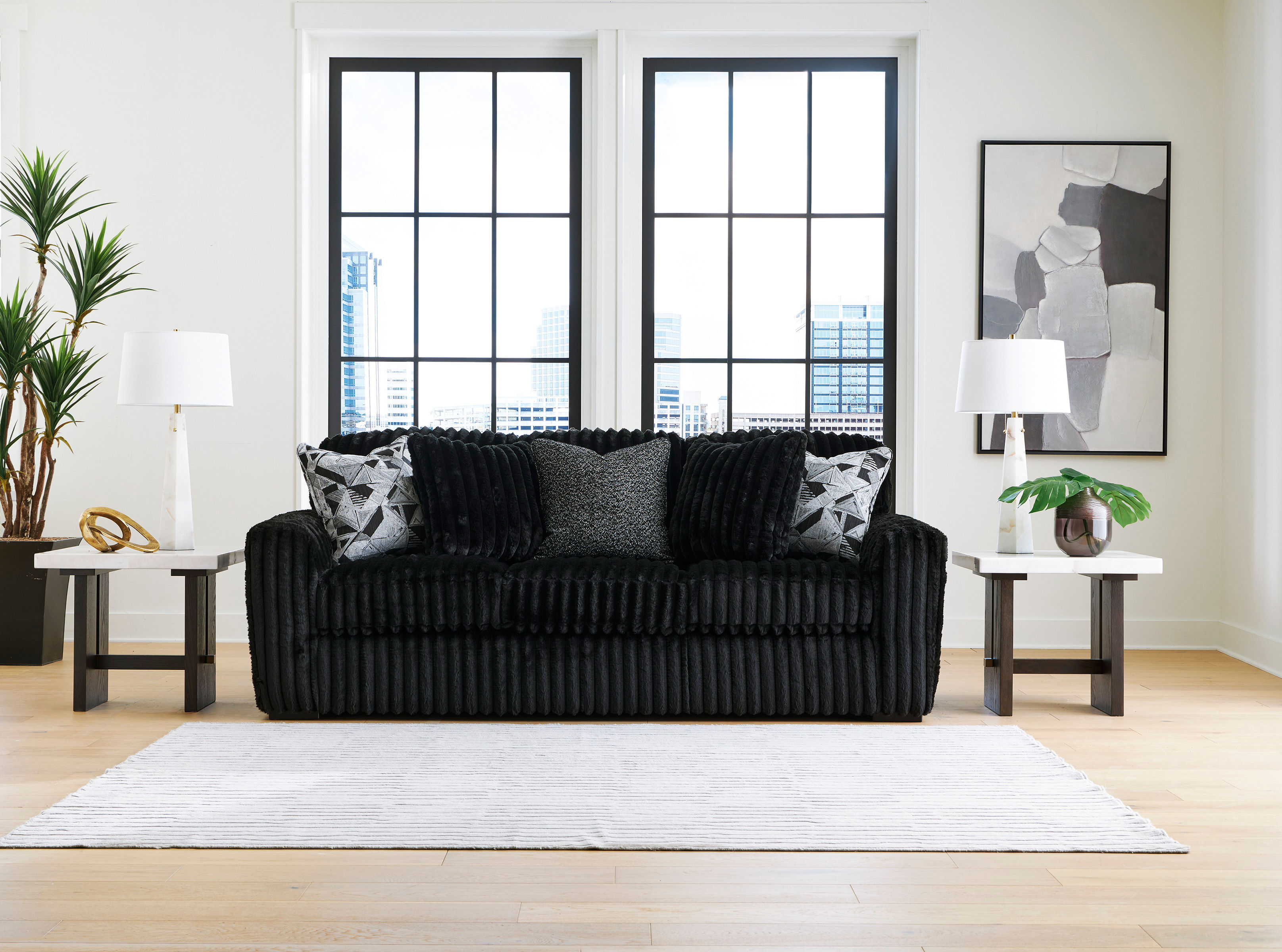 Midnight Madness Onyx Sofa