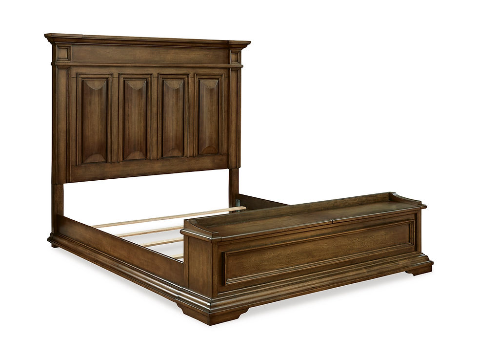 Thumbnail: Frantanna Brown King Storage Bed