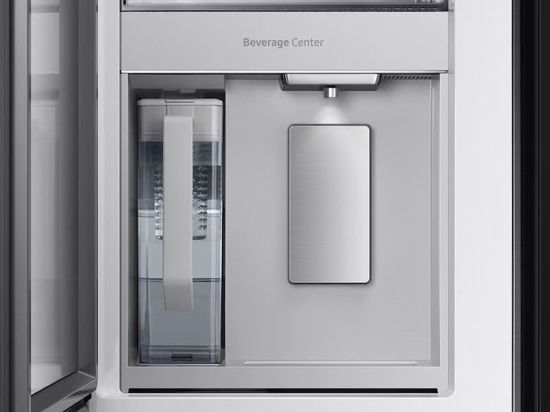 Thumbnail: Samsung Bespoke 4-Door French Door Refrigerator in Charcoal Glass Top and