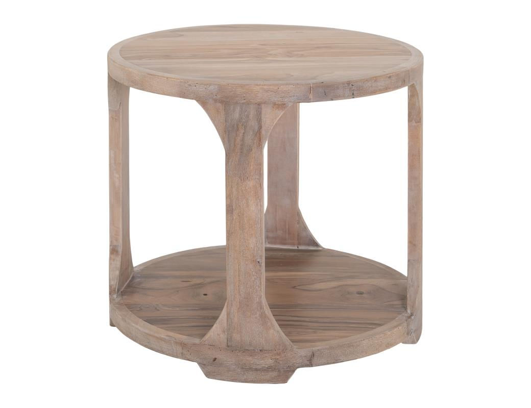 White Balam End Table