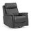 Thumbnail: Rowland Coal Leather Power Swivel Glider