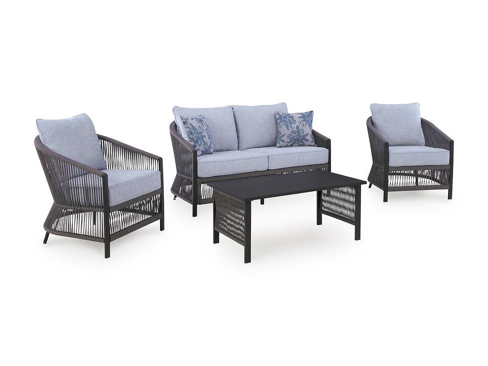 Thumbnail: Bridges Beach Loveseat, 2 Chairs & Table