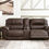 Thumbnail: Dunleith Chocolate Leather 3-PC Power Reclining Loveseat w/ Console