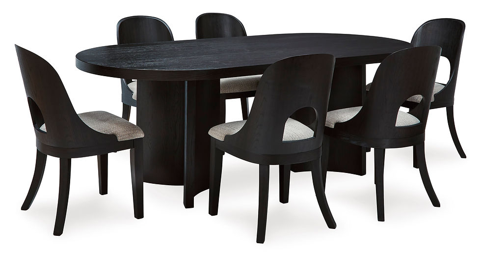 Thumbnail: Rowanbeck Dining Table & 6 Chairs