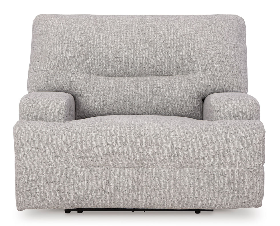 Thumbnail: Acklen Place Pewter Wide Seat Power Recliner