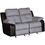 Thumbnail: Felix Two-Tone Manual Gliding Reclining Loveseat