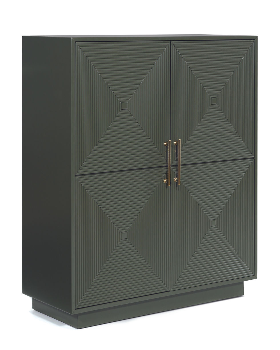 Thumbnail: Geirwood Dark Green Accent Cabinet