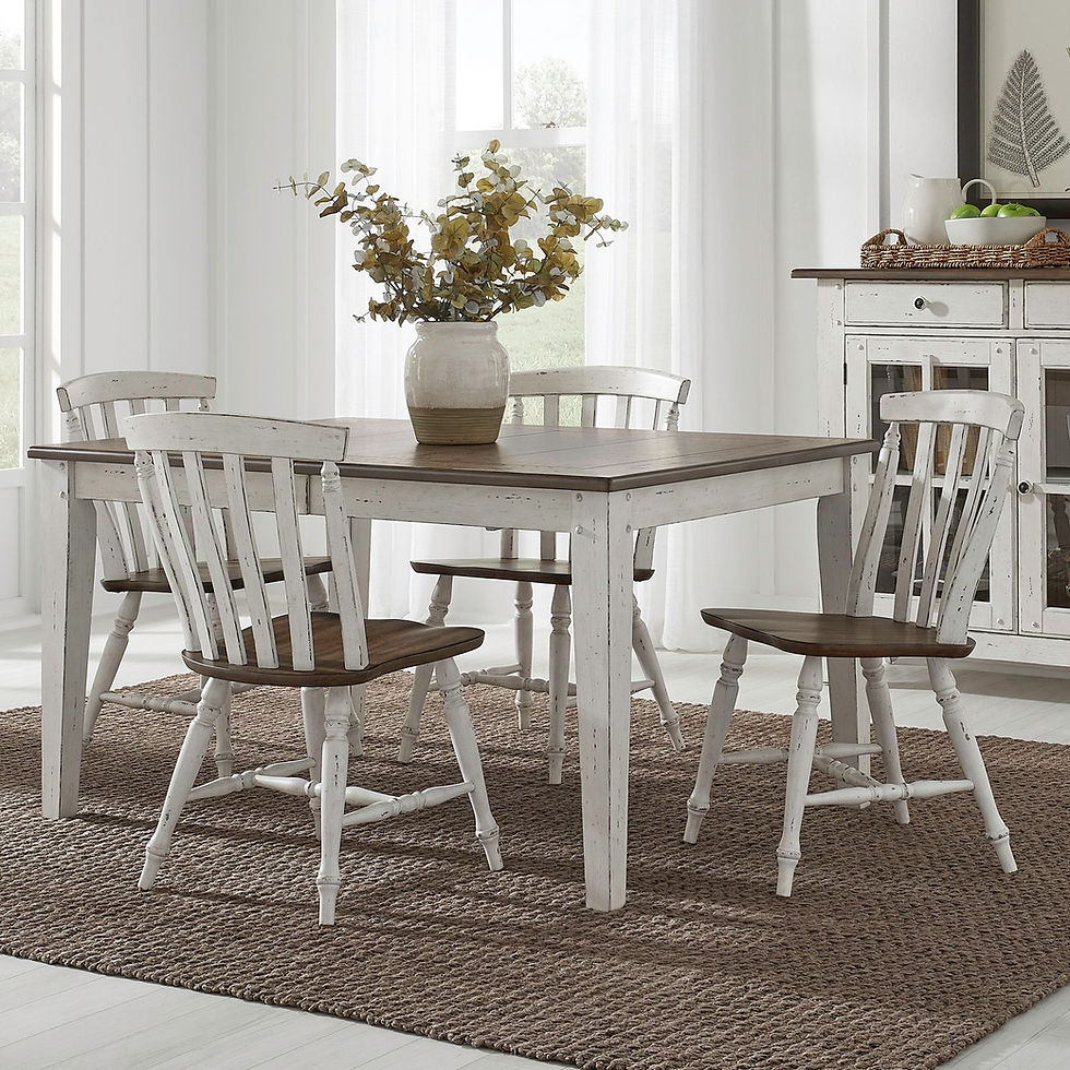 Al Fresco Dining Room Table & 4 Side Chairs