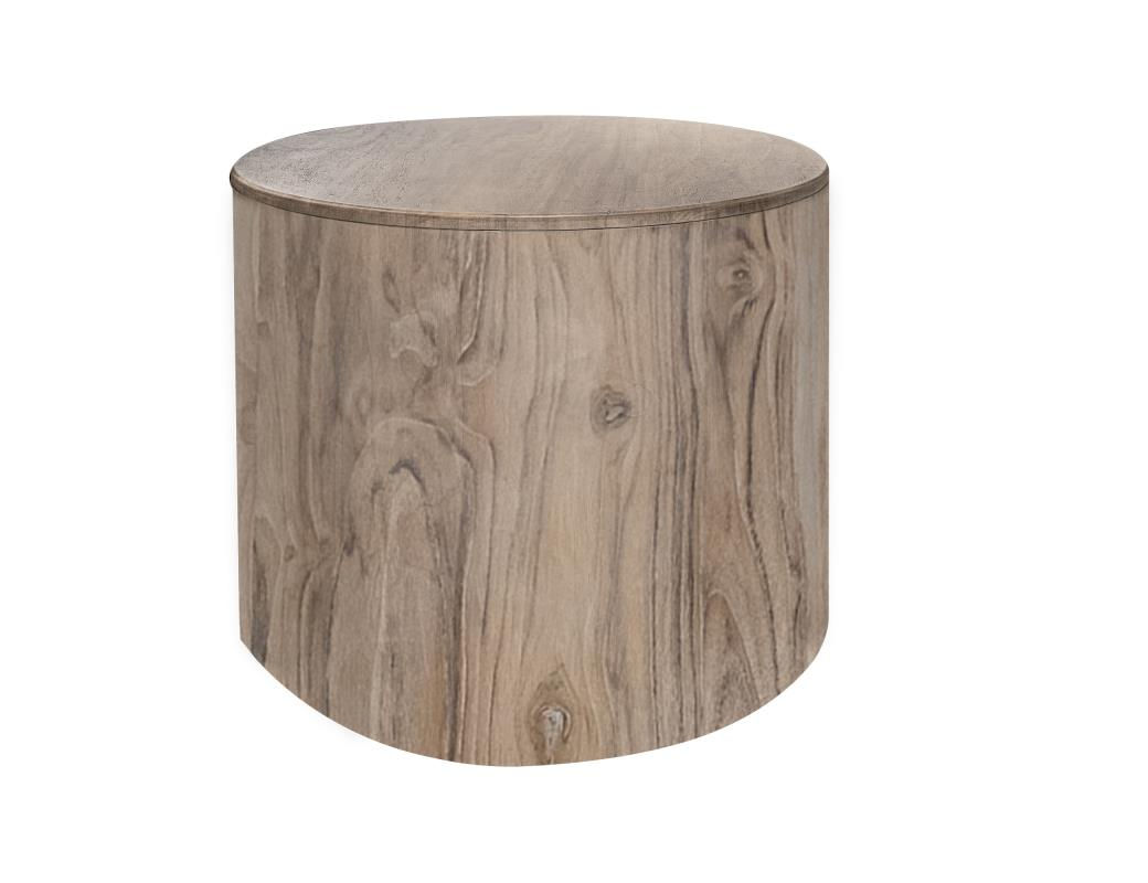 White Balam End Table