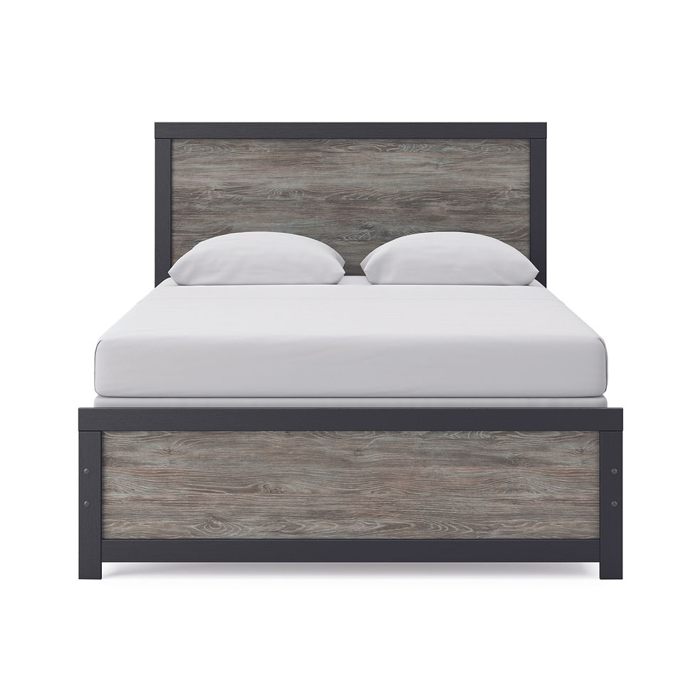 Thumbnail: Broachmyn Gray Queen Panel Bed