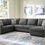 Thumbnail: Edenfield Charcoal RAF 3-PC Sectional w/ Chaise