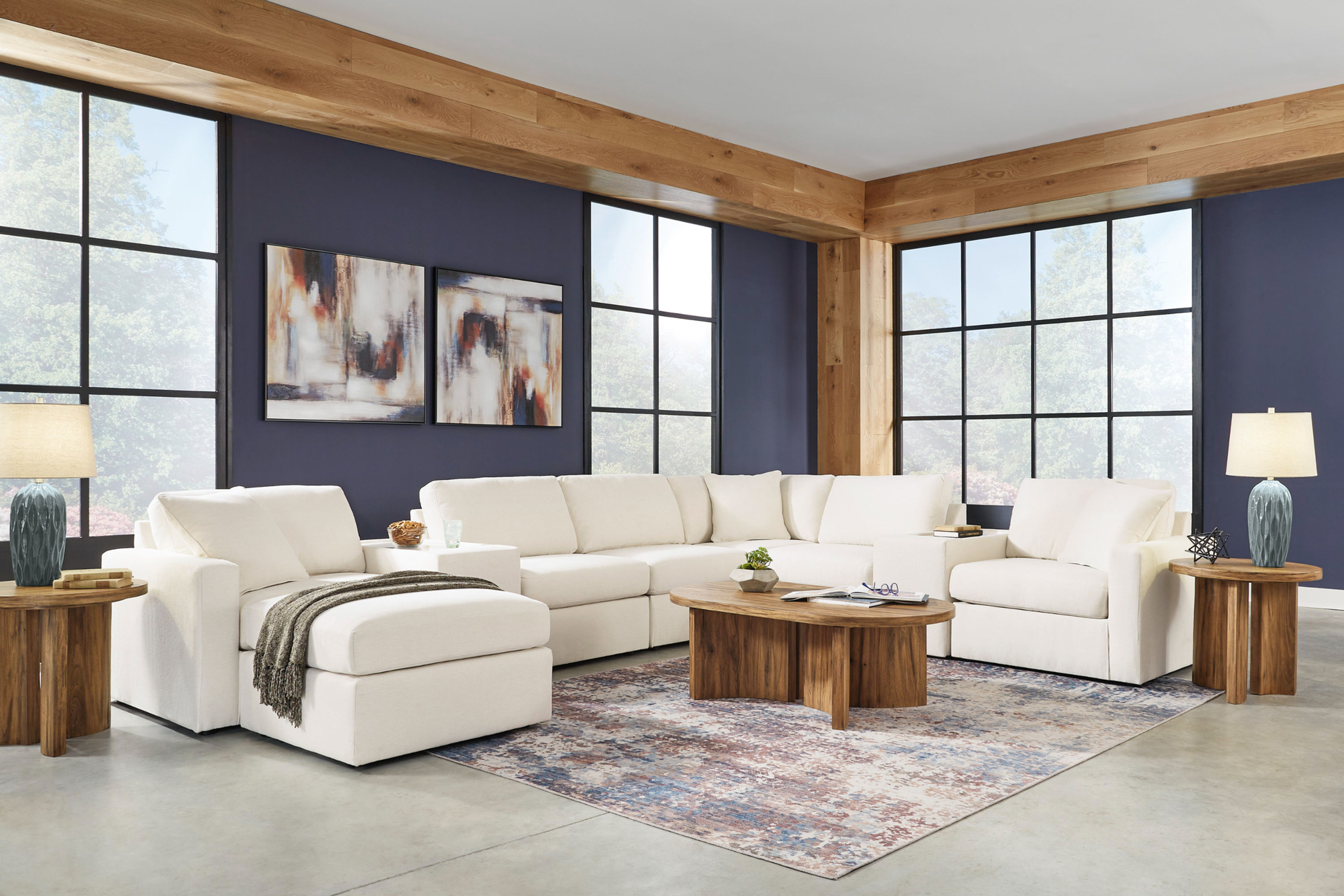 Modmax Oyster 9-PC Sectional