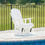 Thumbnail: Hyland Wave White Swivel Glider Chair