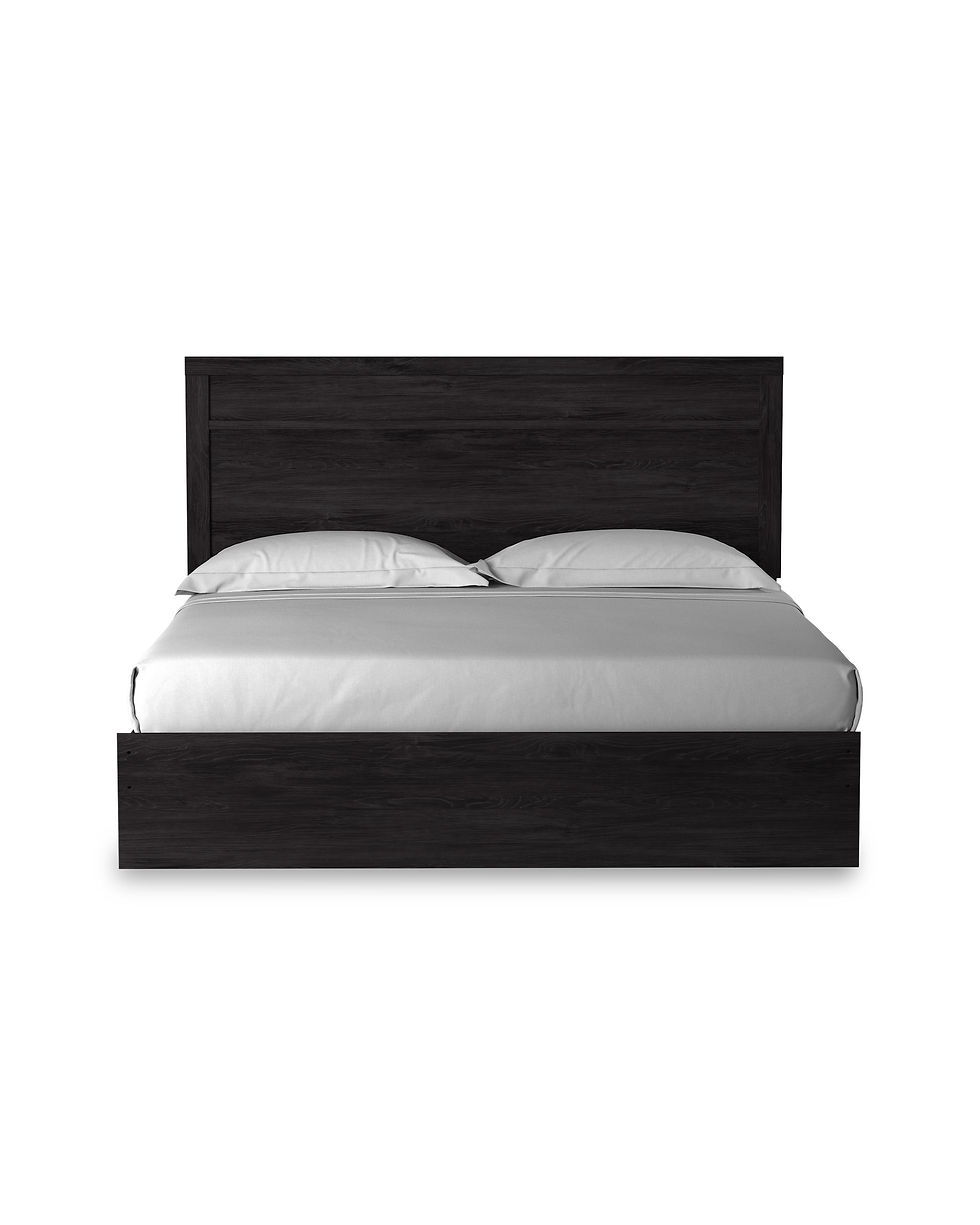 Belachime Charcoal Panel Bed