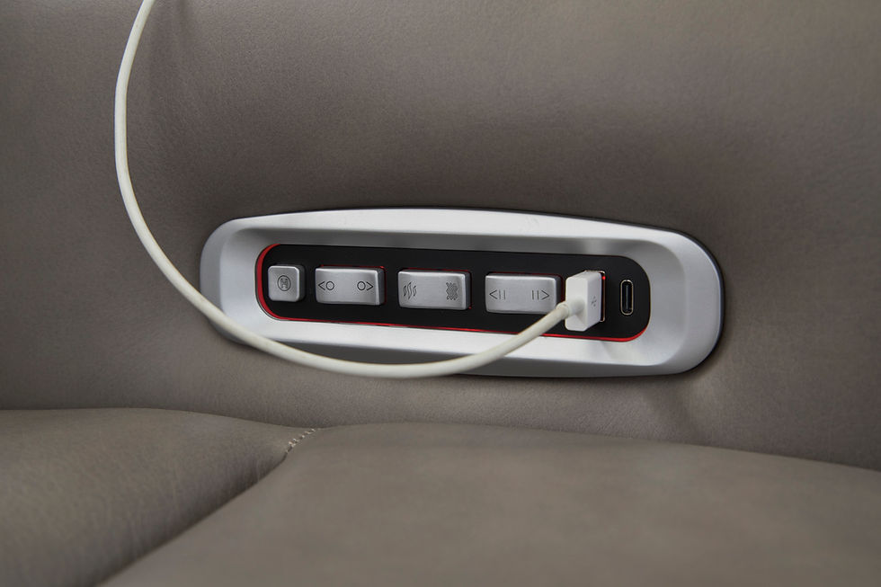 Thumbnail: 5Z-Comfort Nickel Gray Leather Power Reclining Sofa