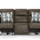 Thumbnail: Arezzo Chocolate Leather Power Reclining Sofa