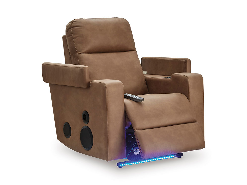 Thumbnail: Lorrenton Glider Power Recliner w/ Bluetooth Audio System & Storage