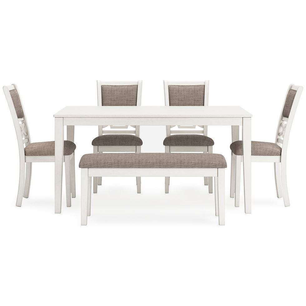 Thumbnail: Erinburg Dining Table, 4 Chairs, & Bench