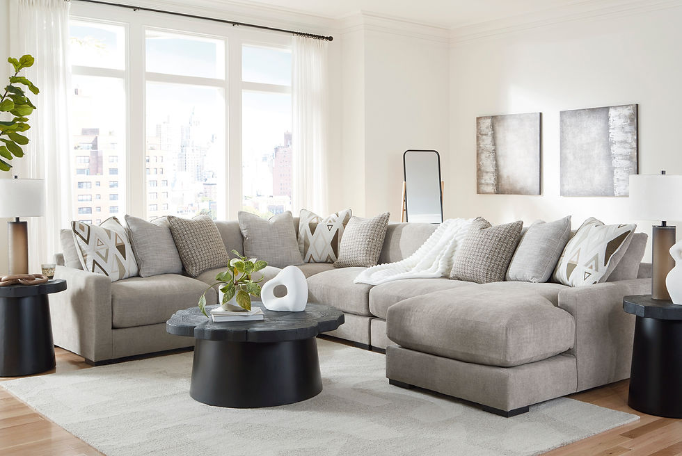 Aslan Court 6-PC Sectional w/ Chaise