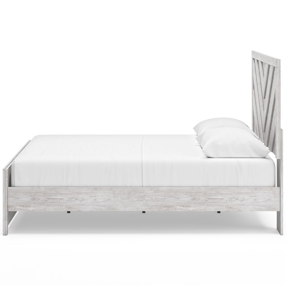 Thumbnail: Cayboni Whitewash Queen Panel Bed