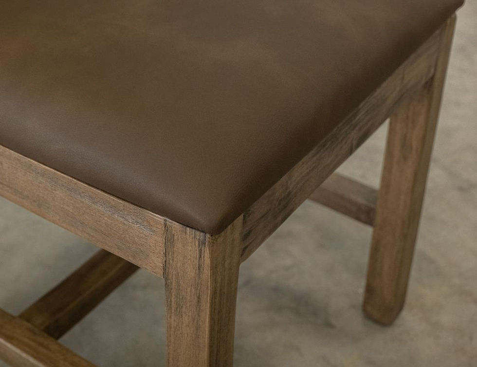 Thumbnail: Natural Teca Upholstered Chair