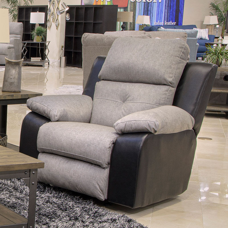 Thumbnail: Felix Two-Tone Manual Swivel Glider Recliner