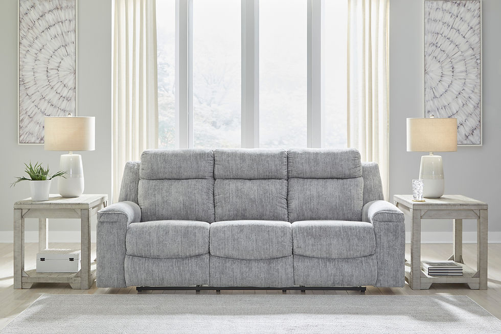 Buntington Pewter Reclining Sofa