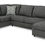 Thumbnail: Edenfield Charcoal RAF 3-PC Sectional w/ Chaise